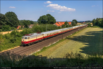 TRI 6113 309-9 mit DPE 25 Ostseebad Binz - Trier Hbf in Stripe