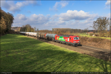 DB 6193 301-9 mit EZ 51512 Gremberg Gnf - Maschen Rbf (Msof) in Stirpe