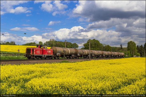 BE 1211 125-0 mit DGS 69174 Barnstorf (Han) - Holthausen (Ems) in Osterledde