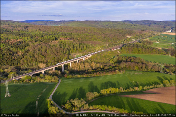 Trockene Mülmisch-Talbrücke