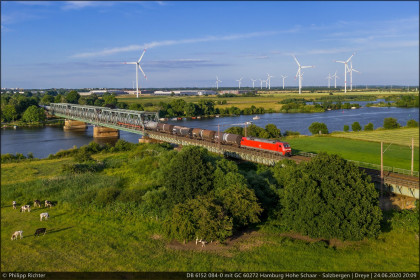 DB 6152 084-0 mit GC 60272 Hamburg Hohe Schaar - Salzbergen in Dreye