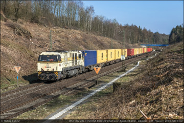 WLE 1272 202-3 mit DGS 88945 Bremerhaven-Speckenbüttel - Lippstadt Gbf in Haaren