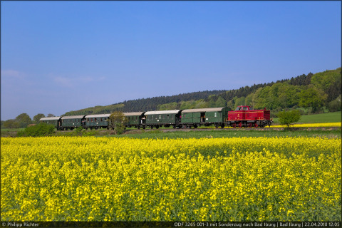 ODF 3265 001-3 mit Sonderzug in Bad Iburg